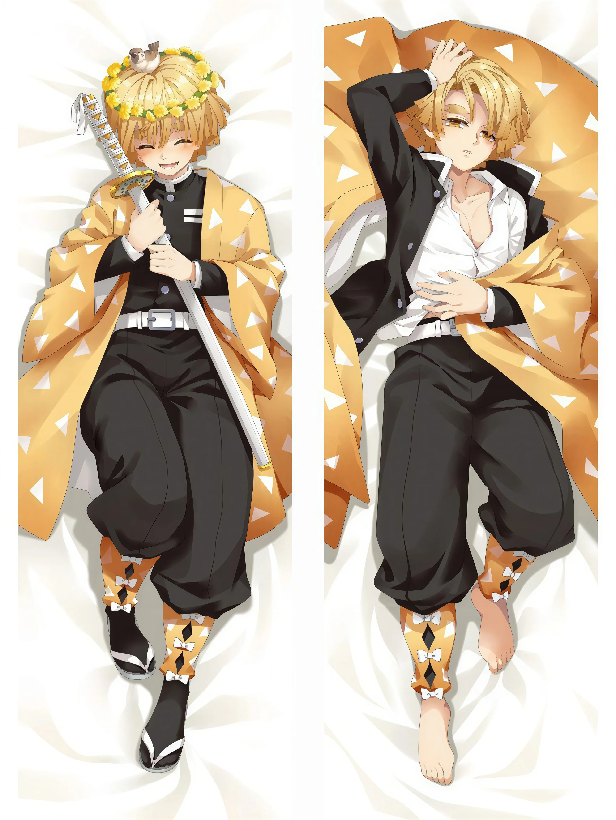 Zenitsu Körper-Kissen <br/> Zenitsu Demon Slayer - Image 2